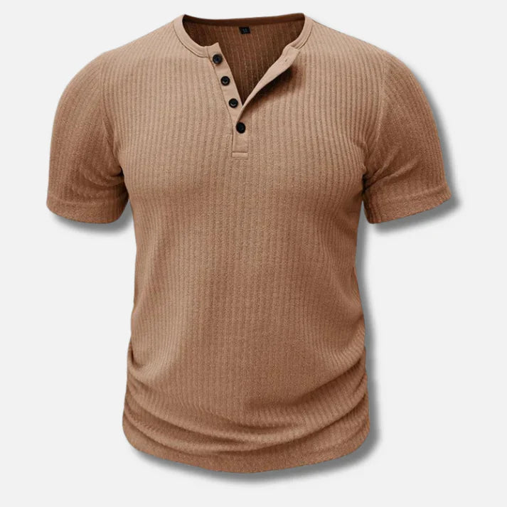 Moderne Herren Slim-Fit, Poloshirt mit Knopfverschluss | Bequeme Baumwollmischung für Vielseitigkeit