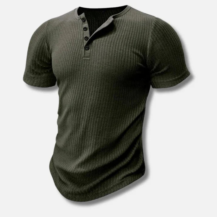 Moderne Herren Slim-Fit, Poloshirt mit Knopfverschluss | Bequeme Baumwollmischung für Vielseitigkeit