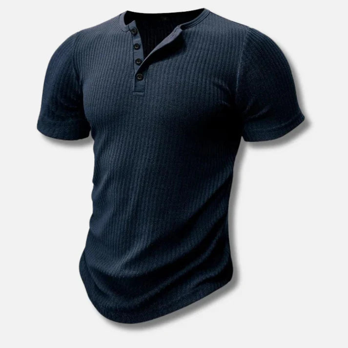 Moderne Herren Slim-Fit, Poloshirt mit Knopfverschluss | Bequeme Baumwollmischung für Vielseitigkeit