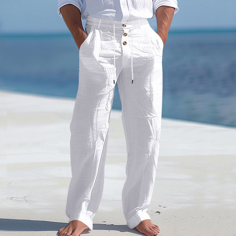Stoffhose Herren Loose Fit Freizeit & Sommer