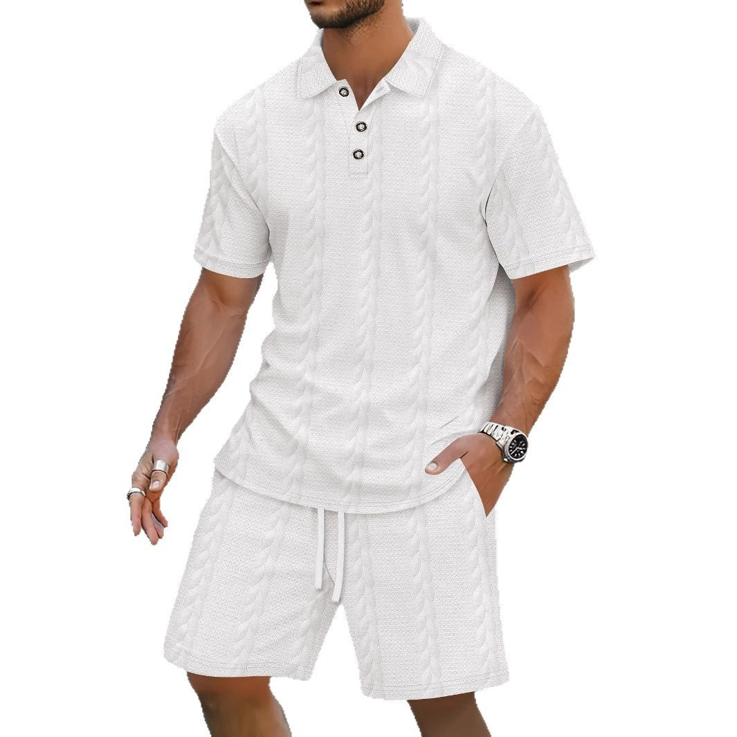 Kurzarmhemd und Bermuda Herren Regular Fit Sommer Freizeit