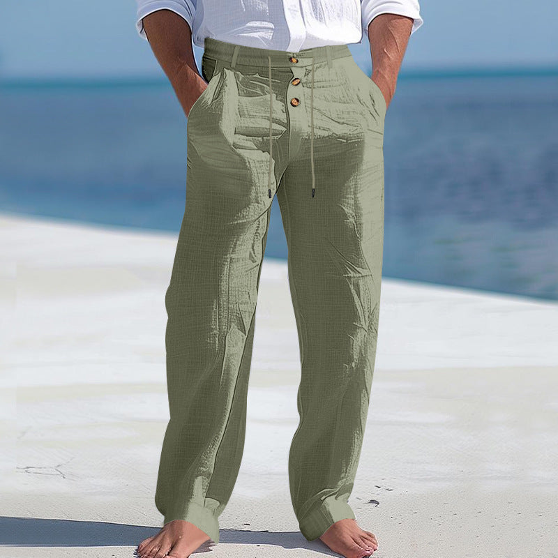 Stoffhose Herren Loose Fit Freizeit & Sommer