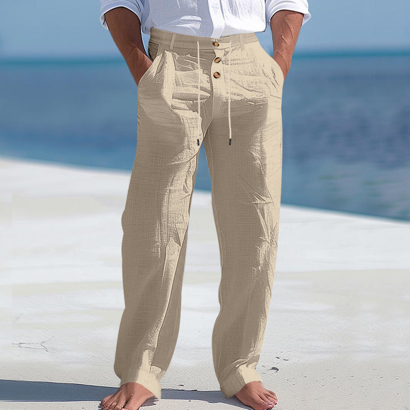 Stoffhose Herren Loose Fit Freizeit & Sommer