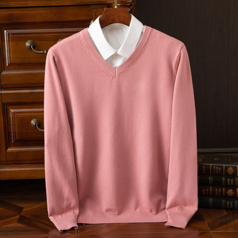 Herren Pullover mit V-Ausschnitt