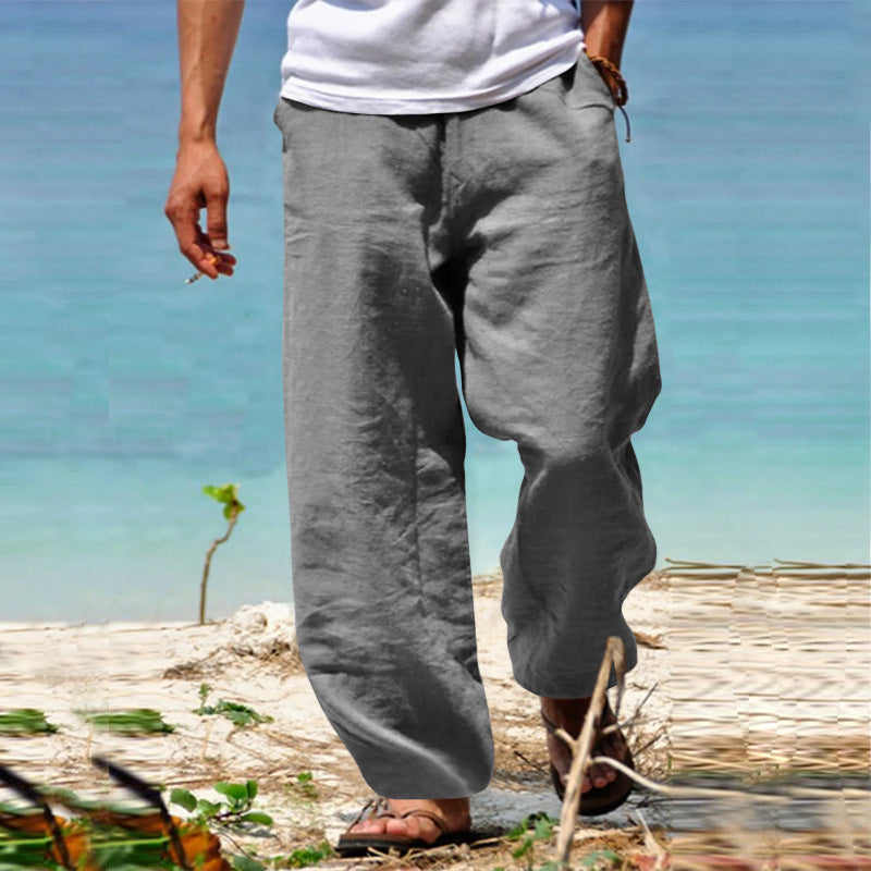 Stoffhose Herren Relaxed Fit Freizeit Sommer