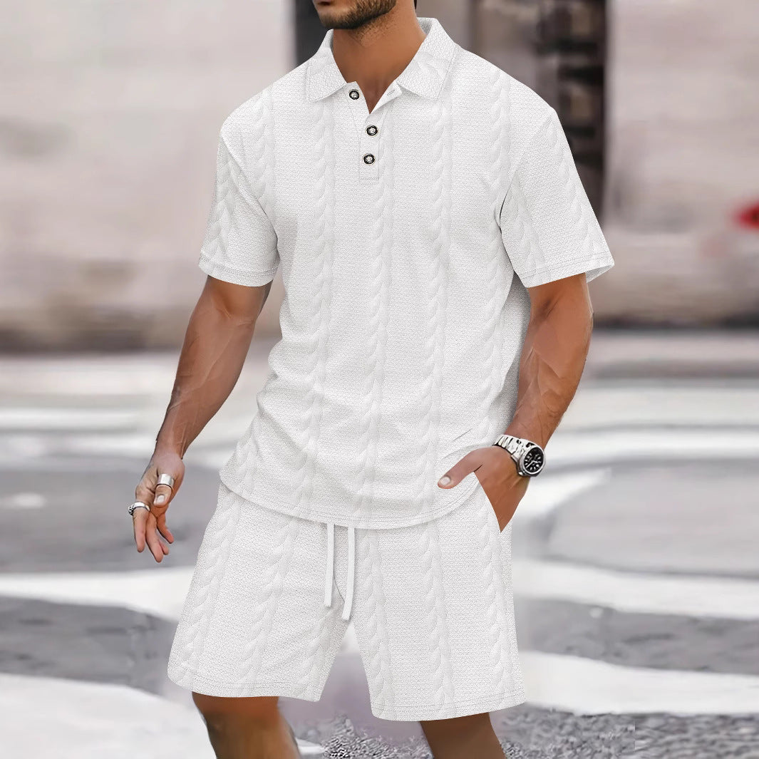 Kurzarmhemd und Bermuda Herren Regular Fit Sommer Freizeit