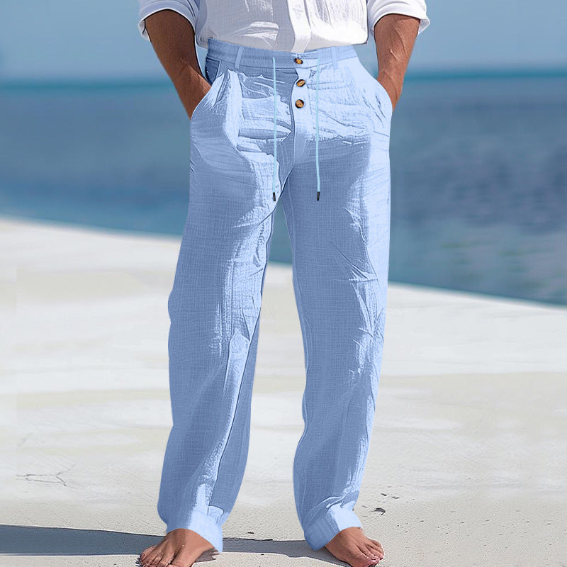Stoffhose Herren Loose Fit Freizeit & Sommer