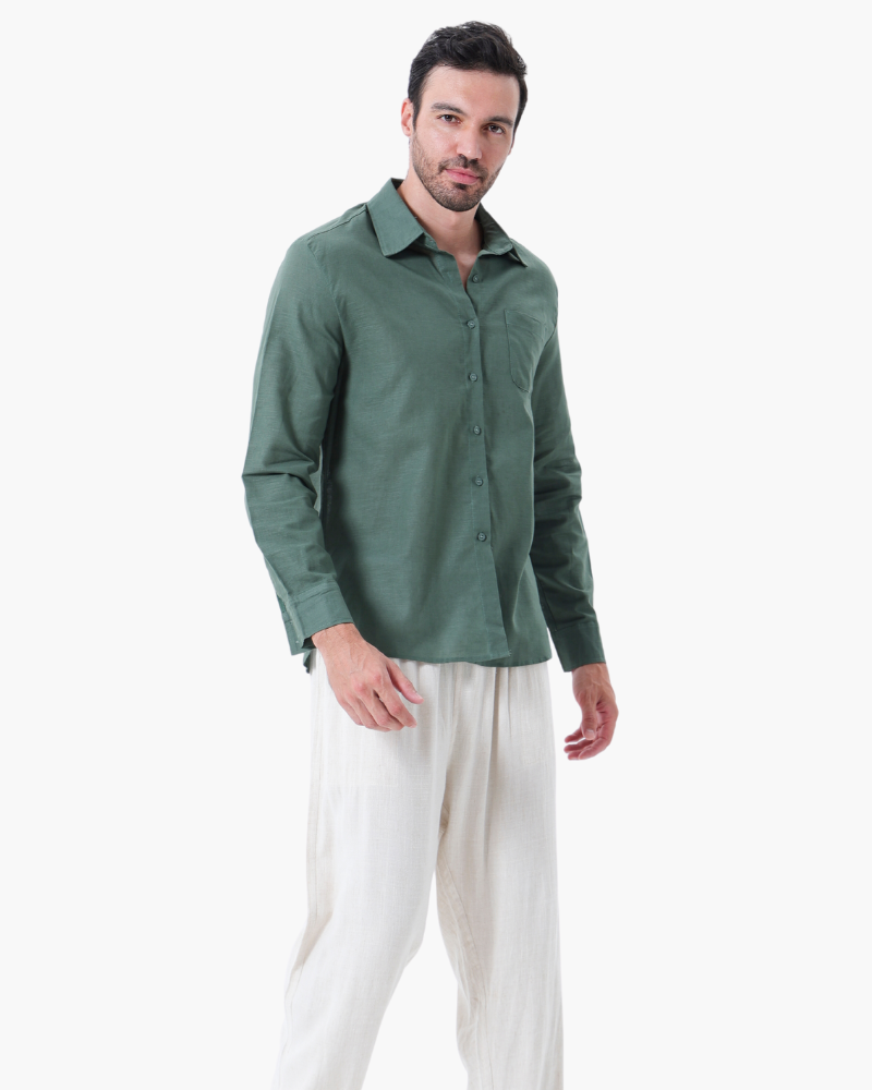 Langarmshirt Herren Set I Zweiteiler Leicht Oversize Casual