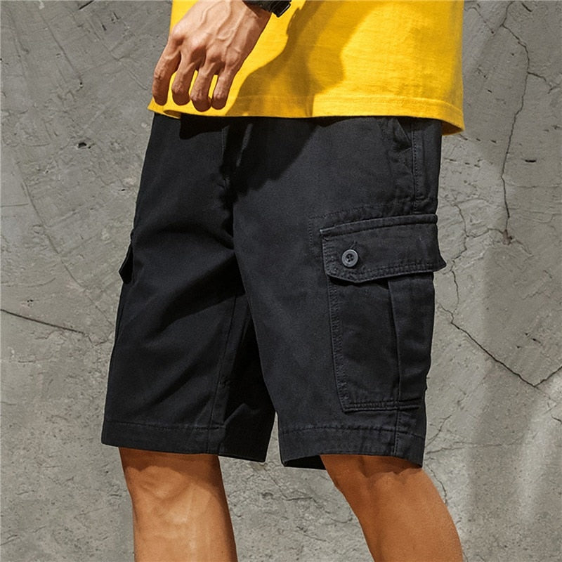 Cargo-Shorts Herren Relaxed Fit Freizeit Sommer