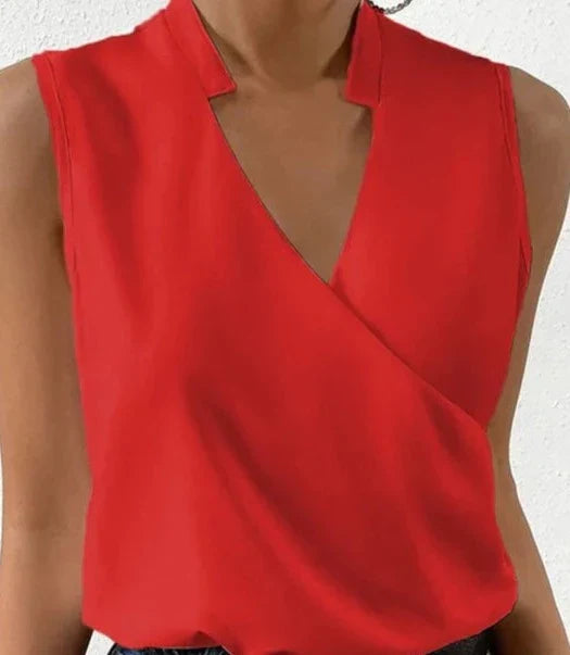 Damen Ärmelloses Top Slim Fit Elegant Sommer Freizeit