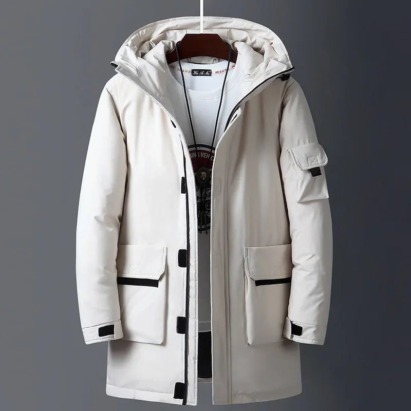 Herren Parka mit schützender Kapuze