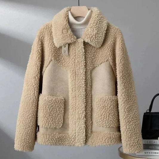 Damen Jacke mit Knopfleiste und aufgesetzten Taschen