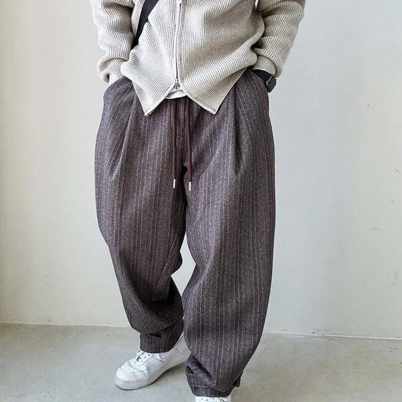 Urban Drift Hose aus Denim-Baumwollstoff mit Tunnelzug