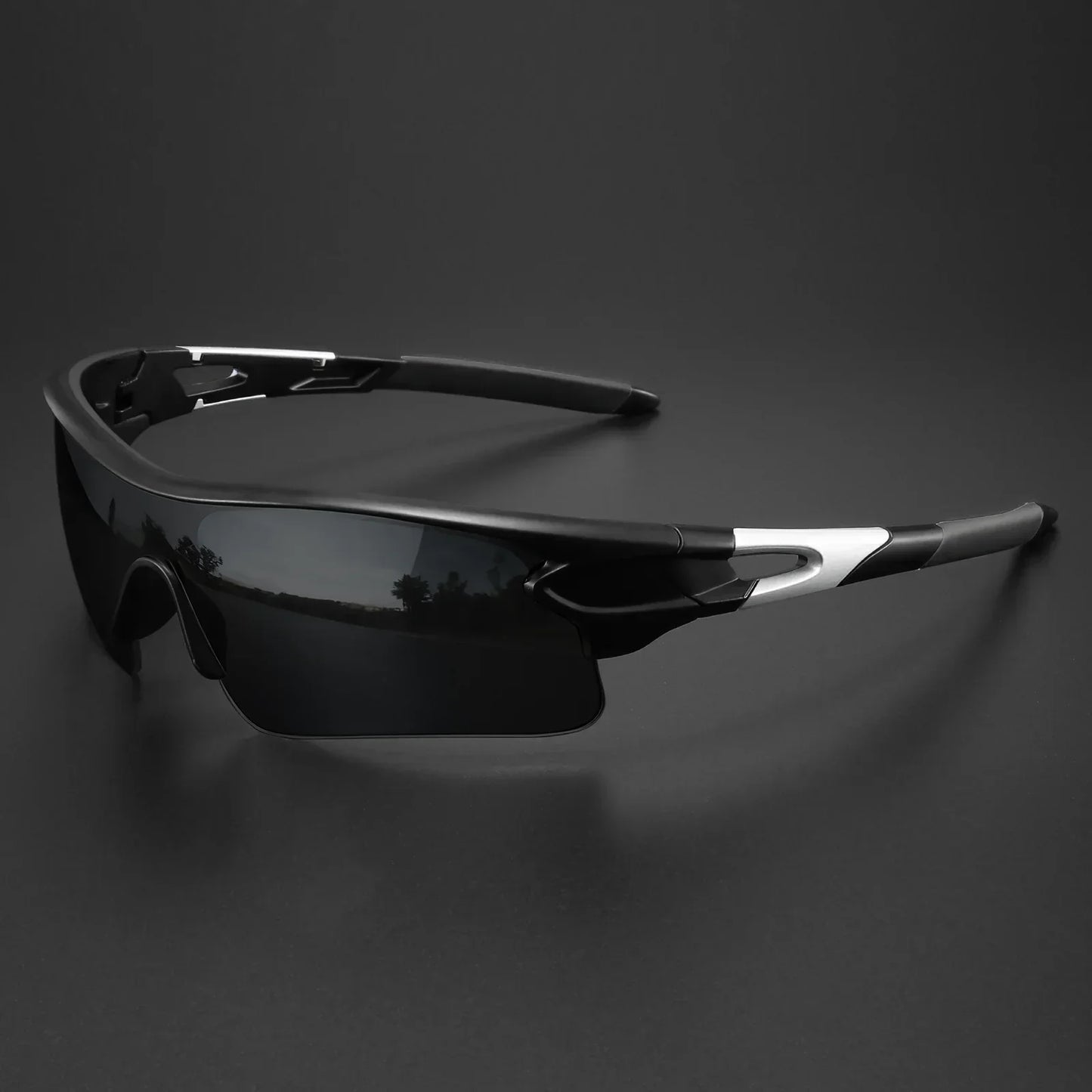 Herren Sport-Sonnenbrille I Velo Brille Wraparound Verspiegelt Outdoor