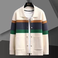 Herren Strickjacke im Jacken-Stil mit Knopfleiste