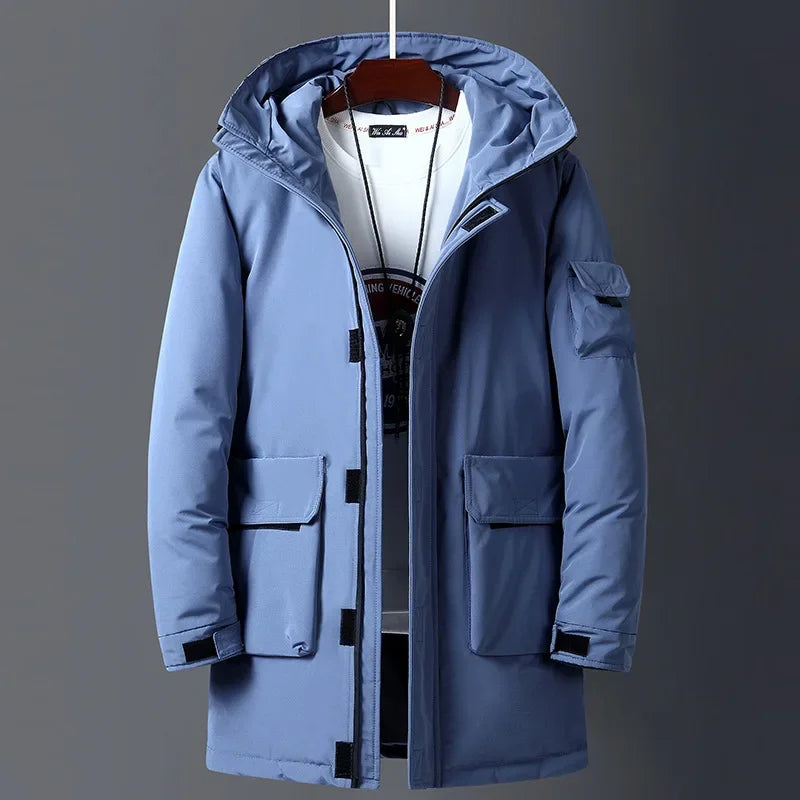 Herren Parka mit schützender Kapuze