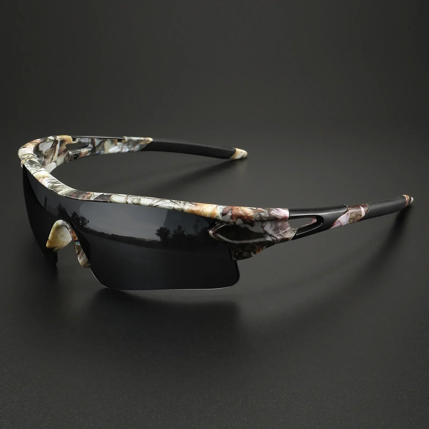 Herren Sport-Sonnenbrille I Velo Brille Wraparound Verspiegelt Outdoor