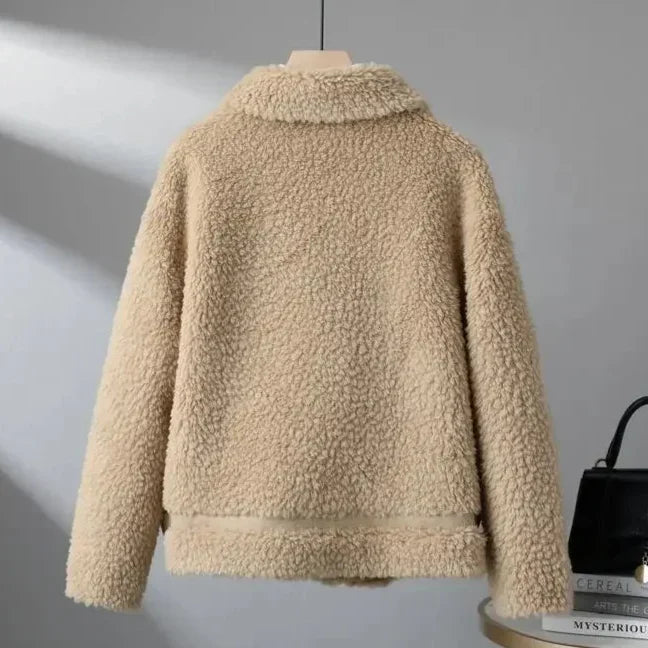Damen Jacke mit Knopfleiste und aufgesetzten Taschen