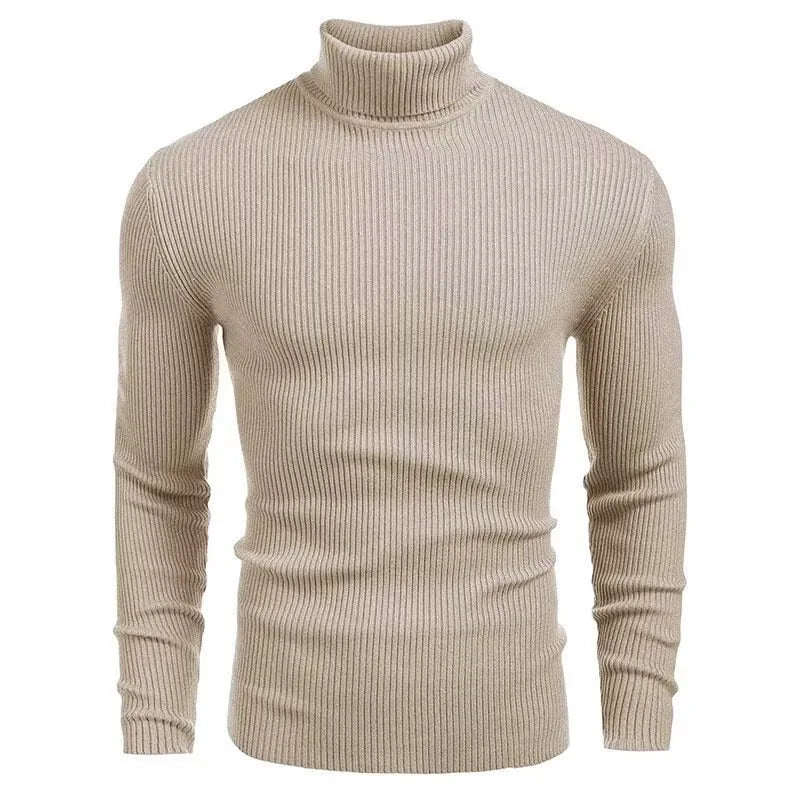 Herren Rollkragenpullover in schmaler Passform