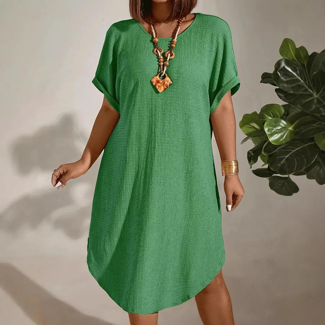 Damen Shift Kleid Relaxed Fit Freizeit Sommer