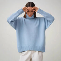 Damen Rollkragenpullover, leicht und weich