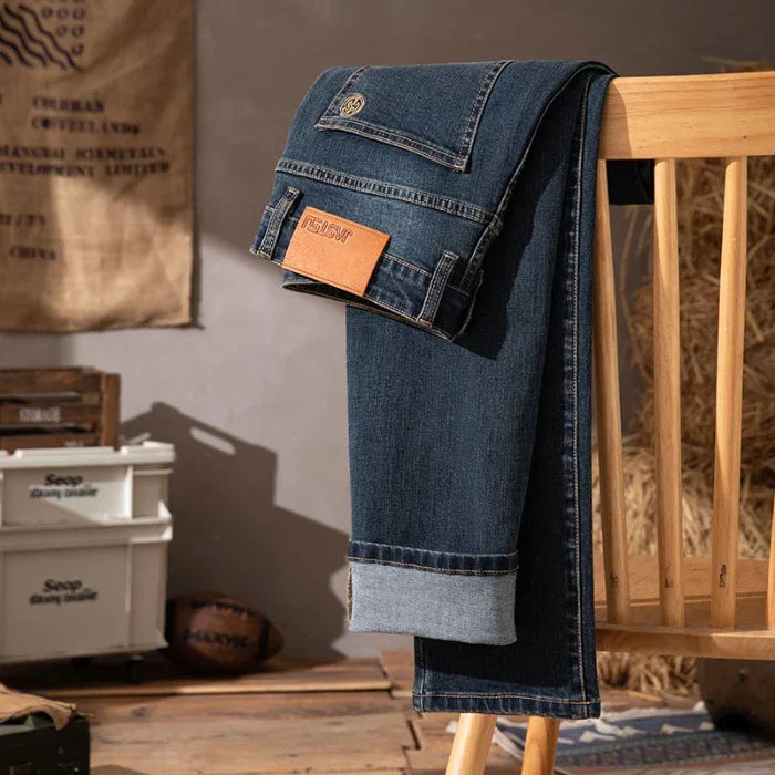 Mercer Straight-Fit Jeans aus Stretch-Denim