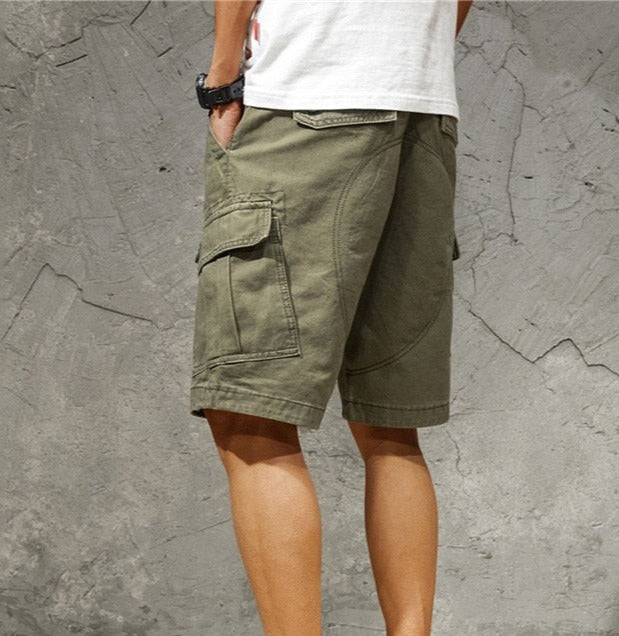 Cargo-Shorts Herren Relaxed Fit Freizeit Sommer