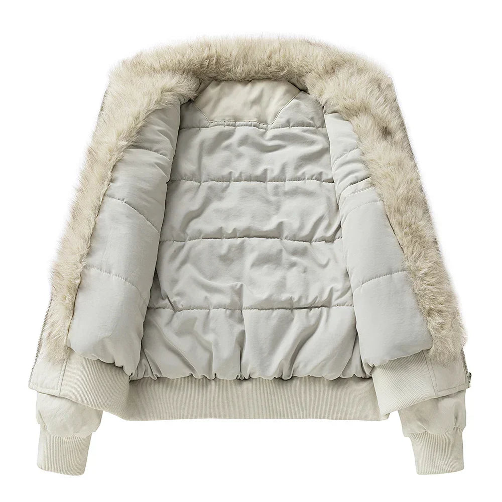 Herren Jacke mit warmer Fütterung und Zip-Taschen