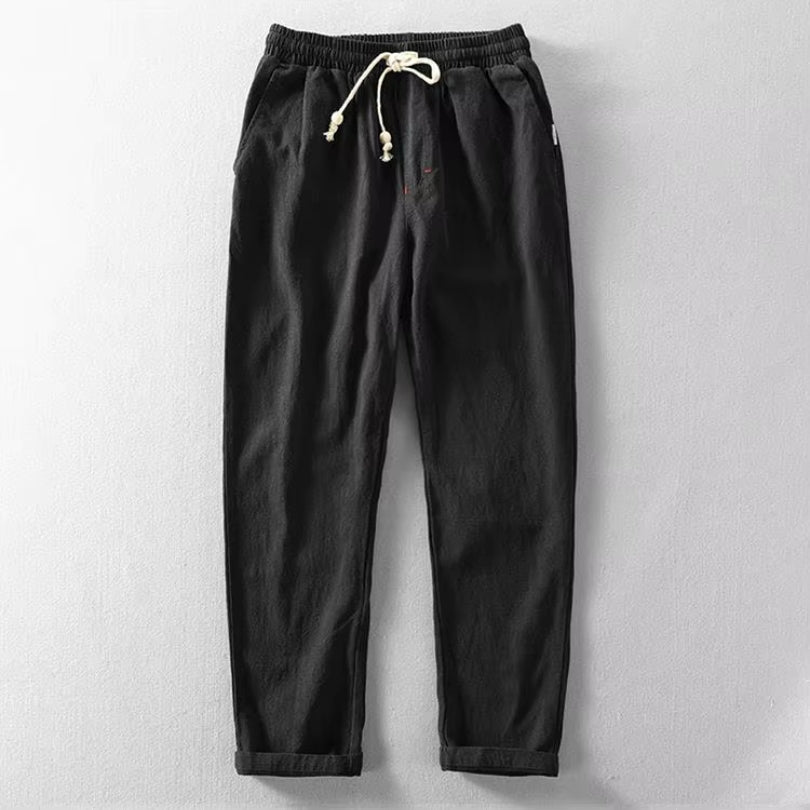 Herren Hose japanischer Stil – lockere Streetwear Sommerhose inspiriert von japanischer Mode – bequeme Freizeit Hose