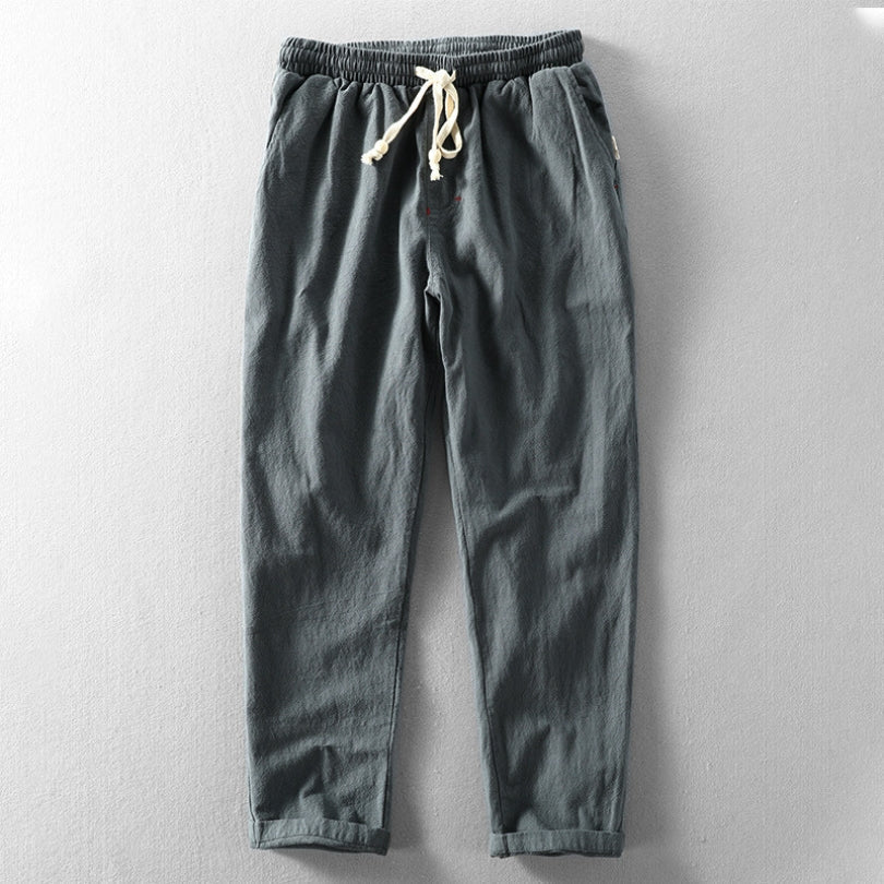Herren Hose japanischer Stil – lockere Streetwear Sommerhose inspiriert von japanischer Mode – bequeme Freizeit Hose