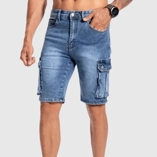 Jeansshorts Herren Gerade Freizeit Sommer Cargo