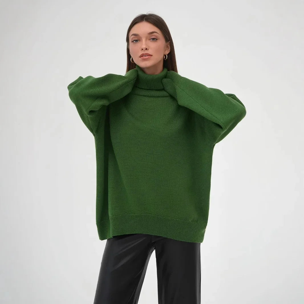 Damen Rollkragenpullover, leicht und weich