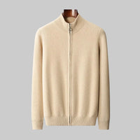 Herren Pullover mit hohem Kragen und Reißverschluss