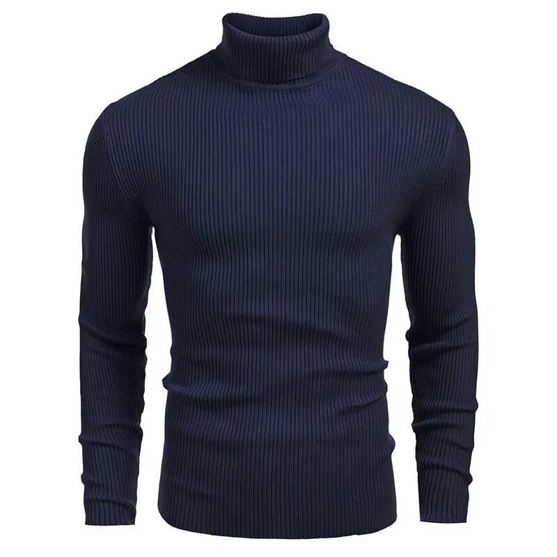 Herren Rollkragenpullover in schmaler Passform