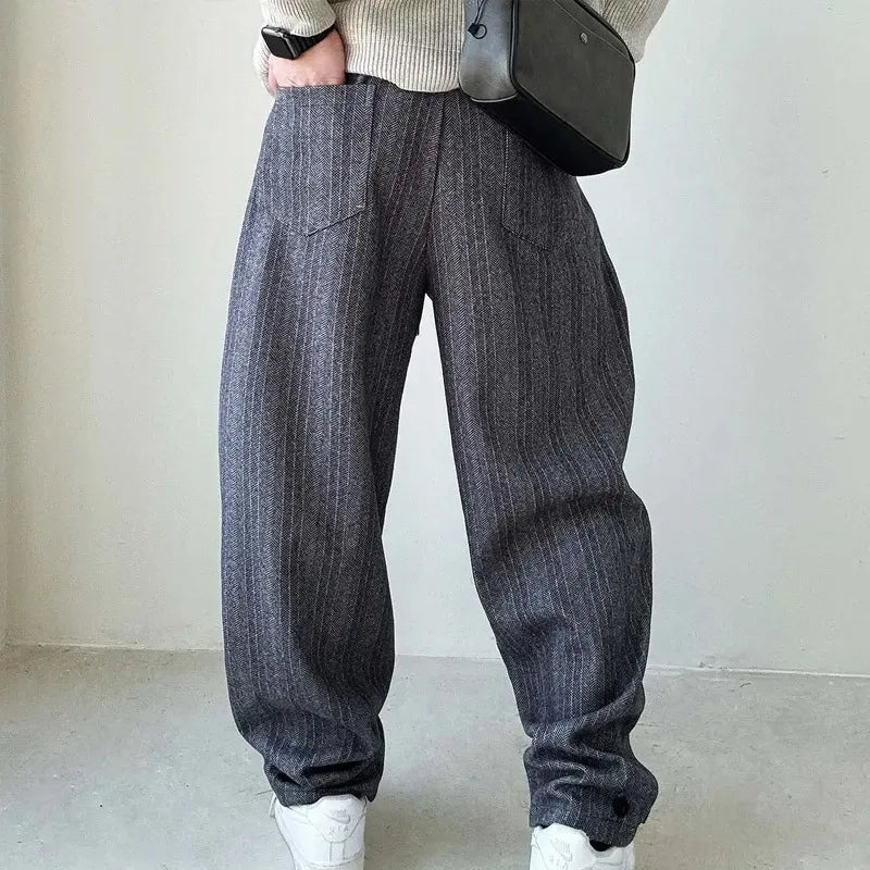 Urban Drift Hose aus Denim-Baumwollstoff mit Tunnelzug