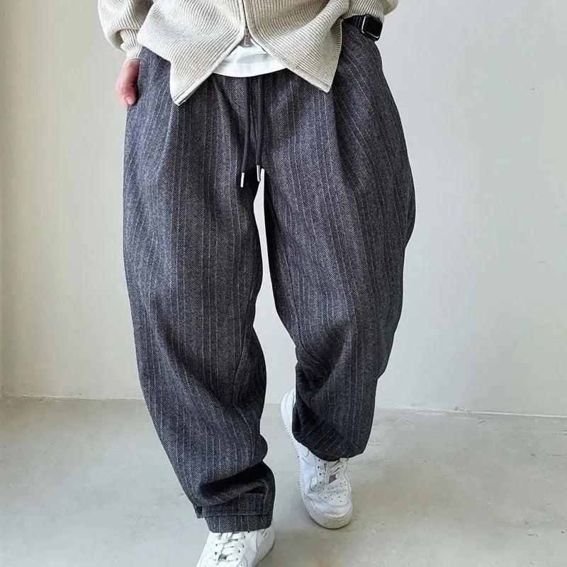 Urban Drift Hose aus Denim-Baumwollstoff mit Tunnelzug