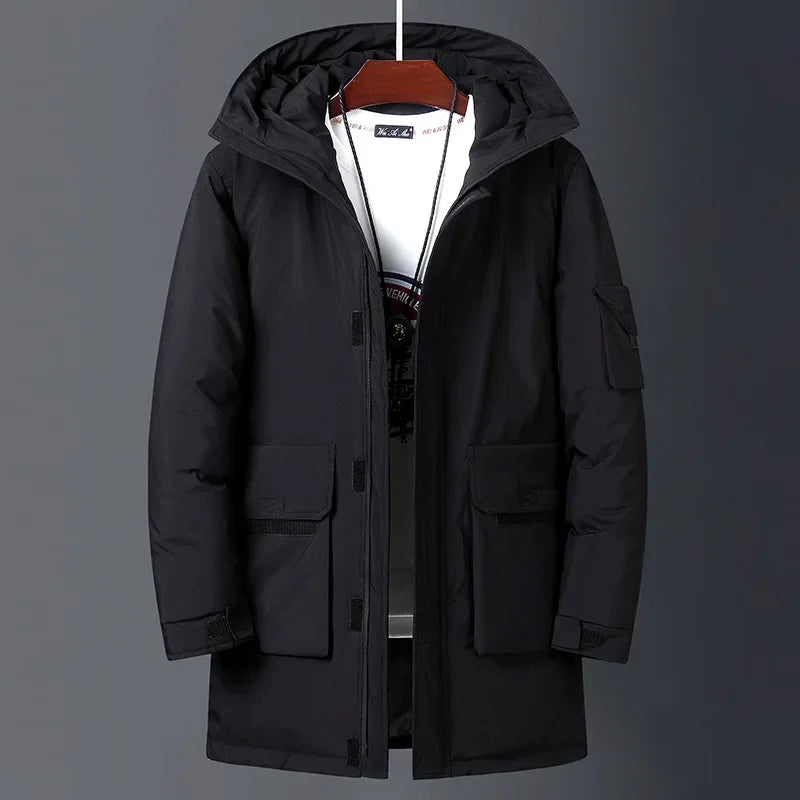 Herren Parka mit schützender Kapuze