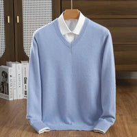 Herren Pullover mit V-Ausschnitt für den Alltag