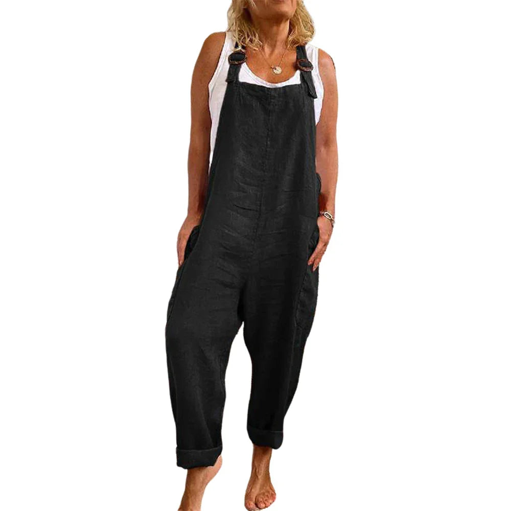 Damen Overall Relaxed Fit Casual Sommer Freizeit