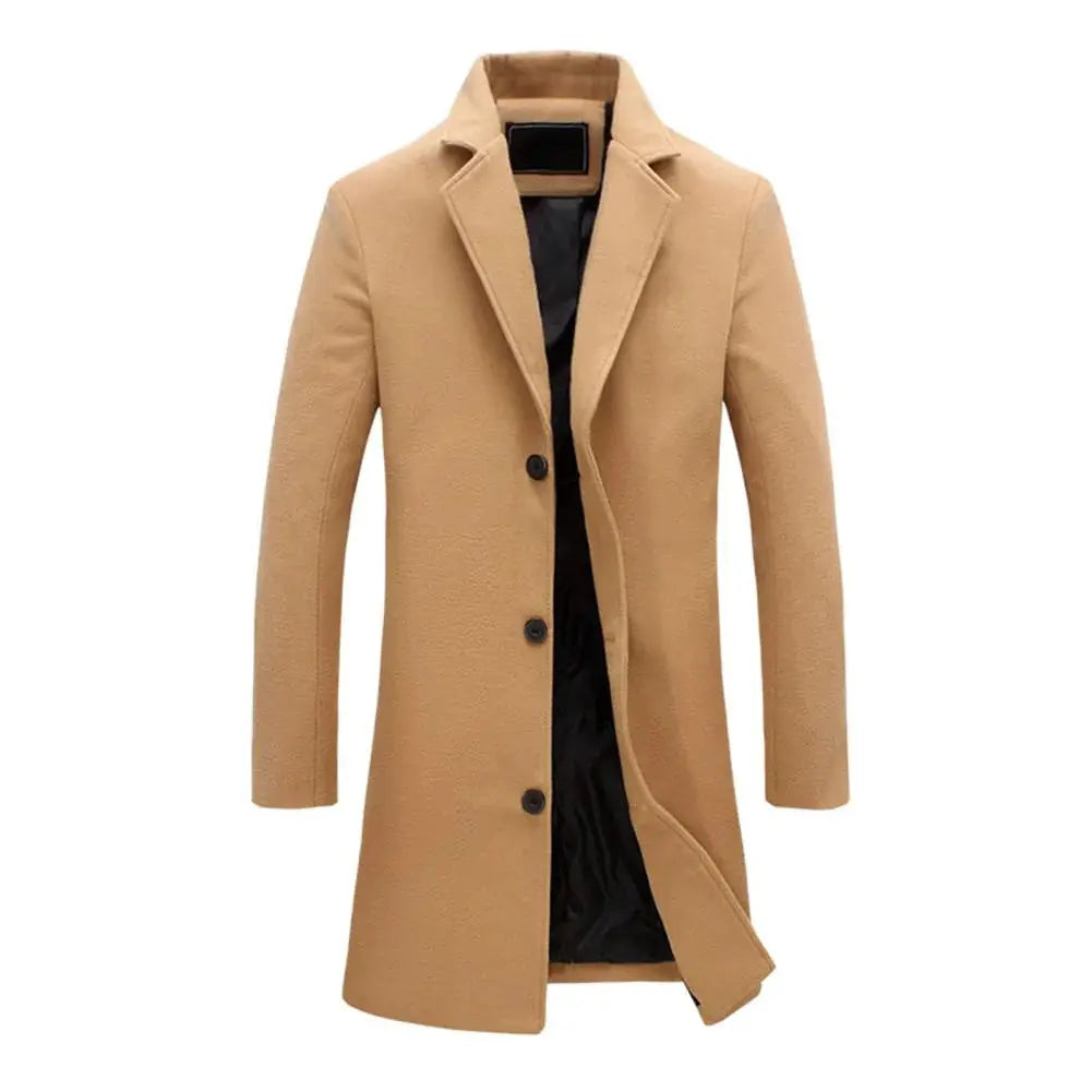 Herren Mantel mit gerader Silhouette und Innenfutter