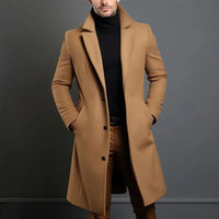 Herren Mantel mit gerader Silhouette und Innenfutter
