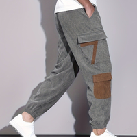 Santiago Cord-Cargohose mit gesticktem Detail