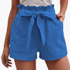 Damen Shorts mit Bindegürtel und breitem Bund Freizeit
