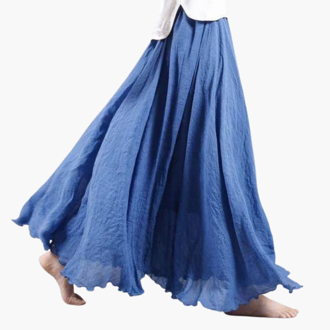 Damen Maxi-Rock Regular Fit Freizeit mit elastischem Bund