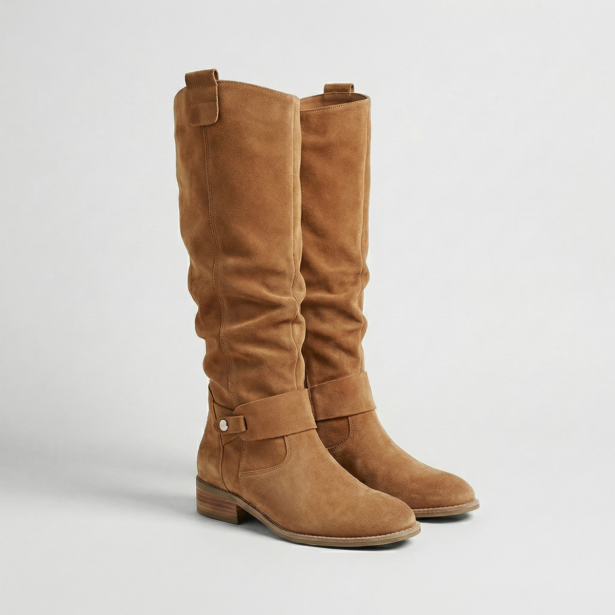 Damen Stiefel kniehoch mit Slouch-Optik