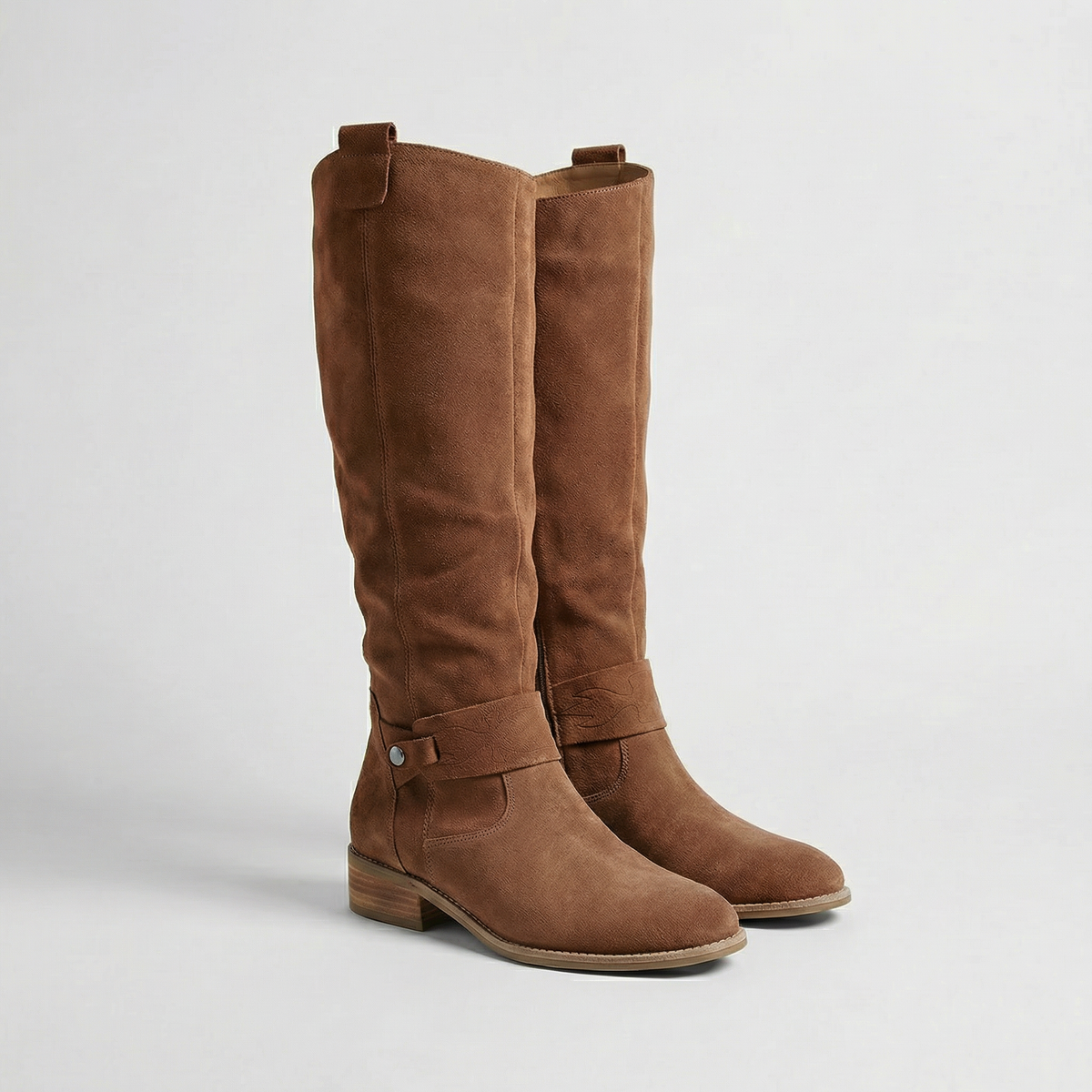 Damen Stiefel kniehoch mit Slouch-Optik