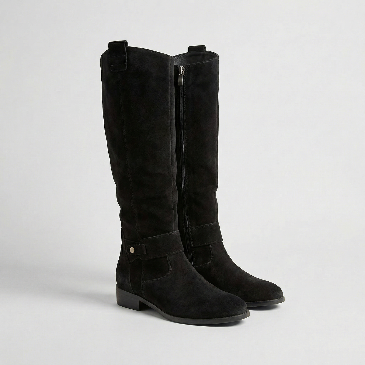 Damen Stiefel kniehoch mit Slouch-Optik