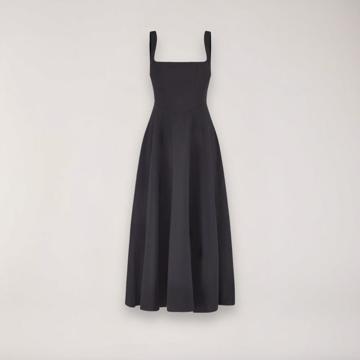 Damen Midi Kleid Slim Fit Freizeit Elegant