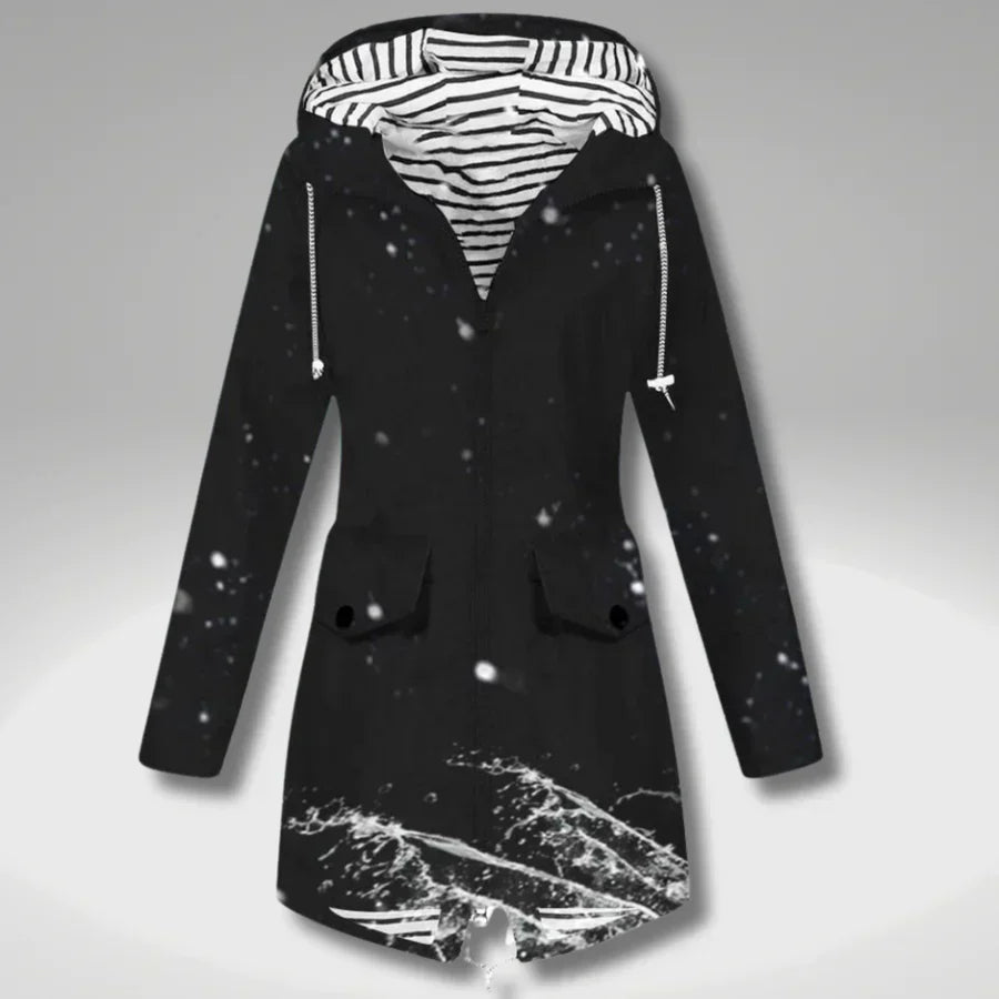 Wasserdichter Trenchcoat Damen Regular Fit Freizeit