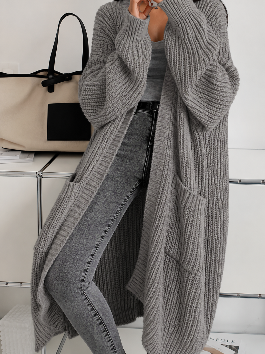 Damen Cardigan warm – Regular Fit, Freizeit